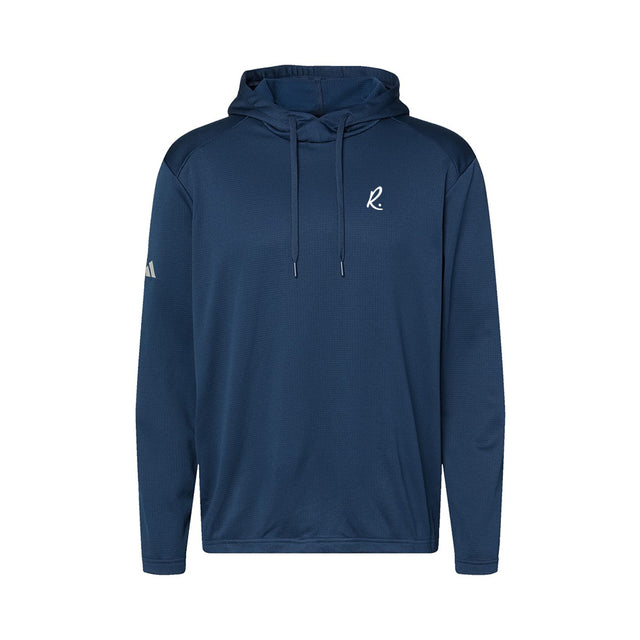 Adidas Textured Mixed Media Hooded Sweatshirt