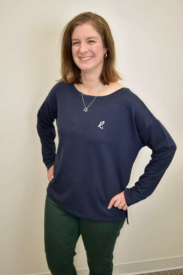 MERCER+METTLE Women's Stretch Drop Shoulder Pullover