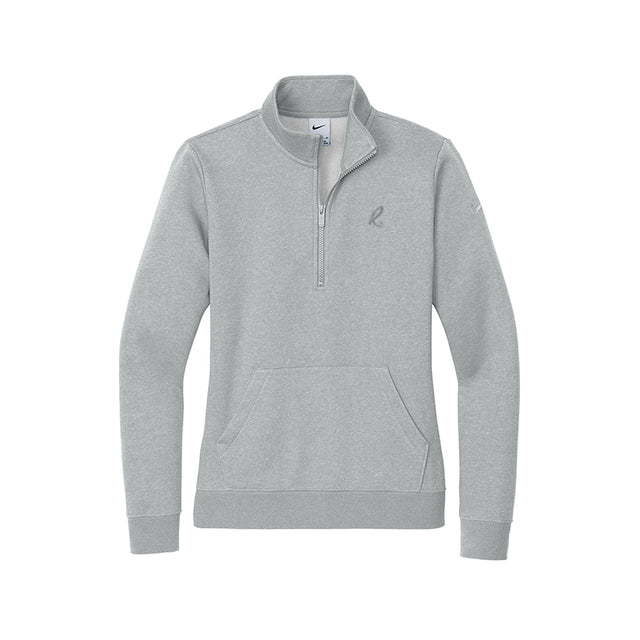 Nike Women's Club Fleece Sleeve Swoosh 1/2-Zip