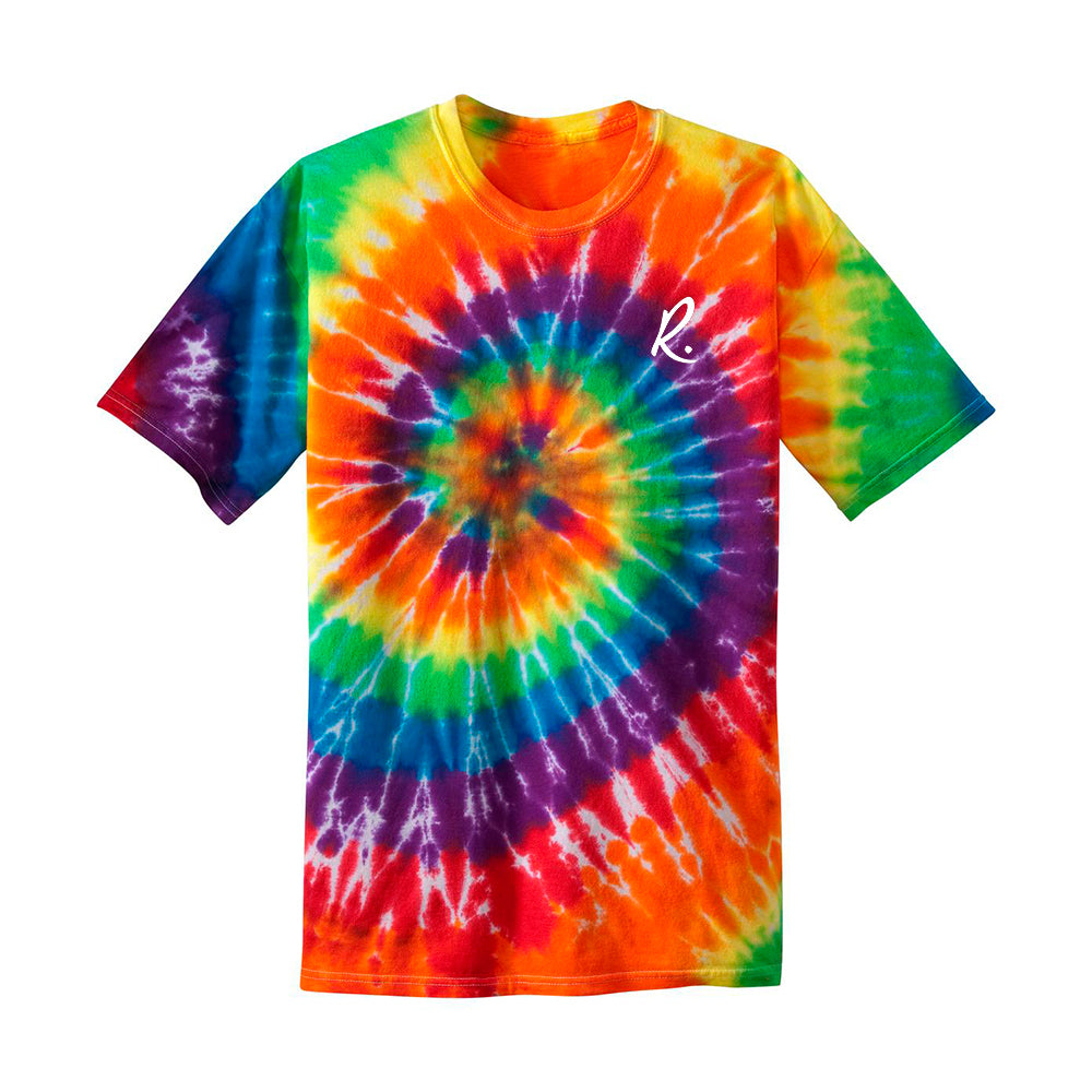 sunshinesisters Rainbow Tie-Dye Baseball Tee - Blank Adult / Medium