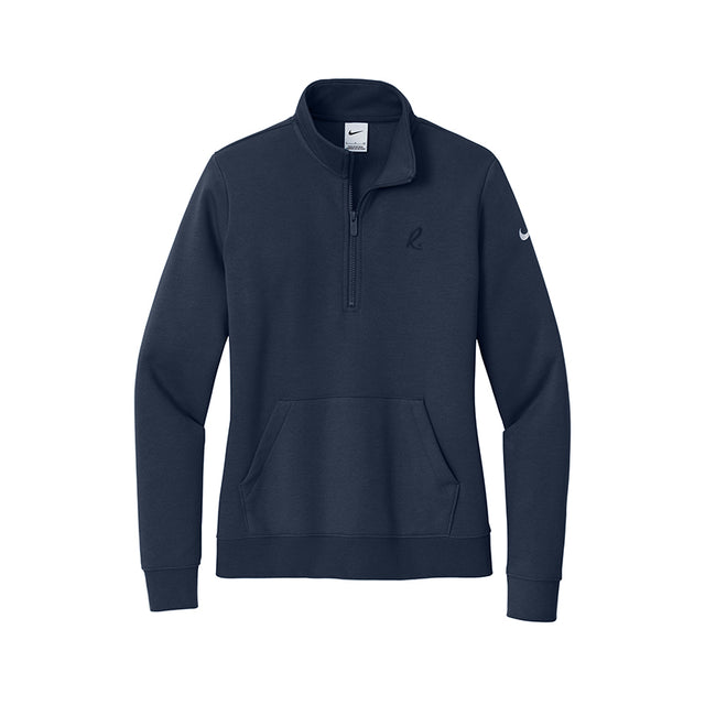 Nike Women's Club Fleece Sleeve Swoosh 1/2-Zip