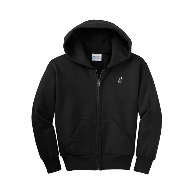 Port & Company - Youth Core Fleece Full-Zip Hooded Sweatshirt