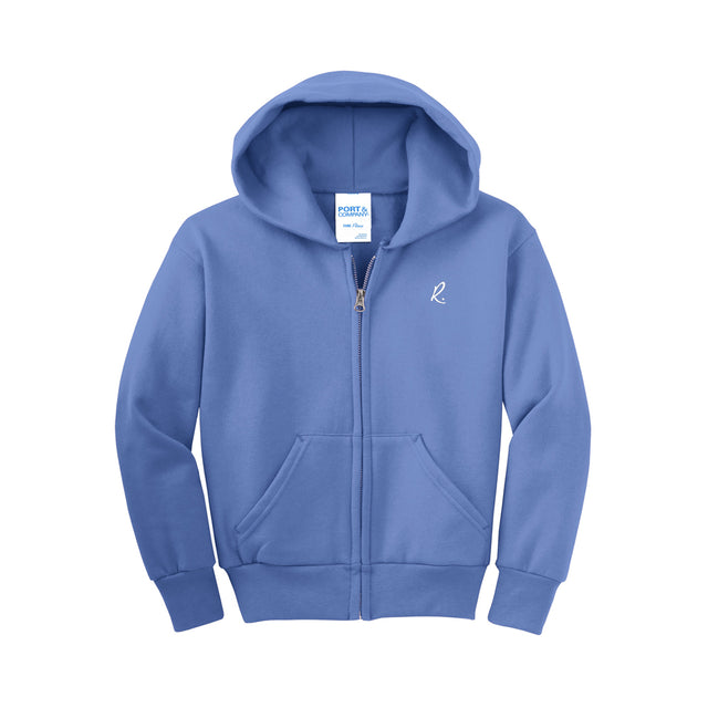 Port & Company - Youth Core Fleece Full-Zip Hooded Sweatshirt